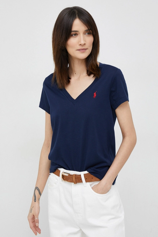 Polo Ralph Lauren tricou din bumbac uni bleumarin 211902403