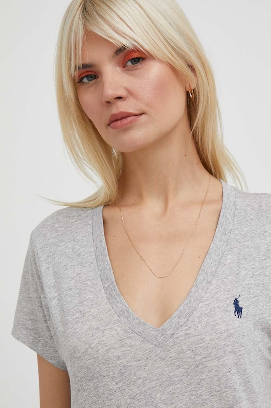 Polo Ralph Lauren t-shirt bawełniany 211902403 szary