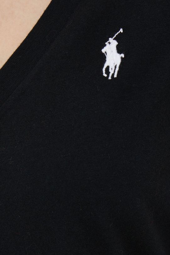 Βαμβακερό μπλουζάκι Polo Ralph Lauren 211902403 μαύρο