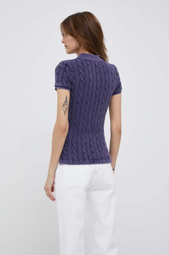 Ρούχα Βαμβακερό μπλουζάκι πόλο Polo Ralph Lauren 211891579 σκούρο μπλε