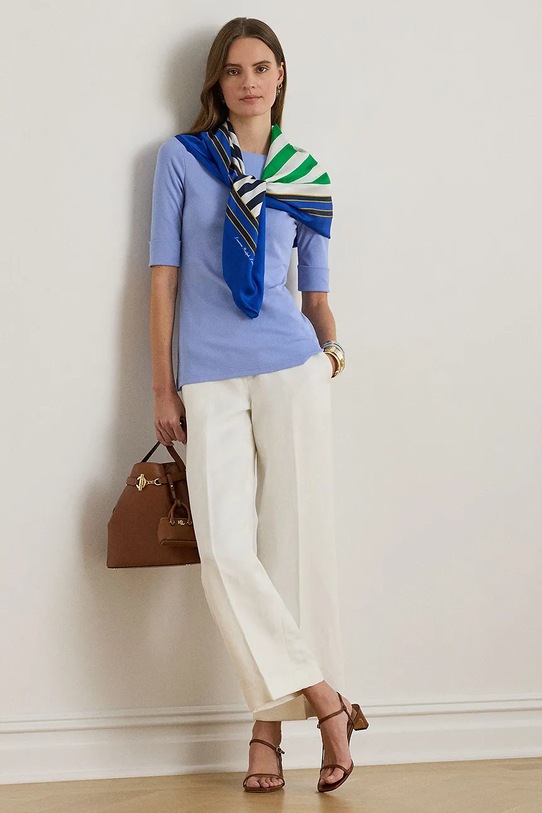 Lauren Ralph Lauren t-shirt 200654963 niebieski