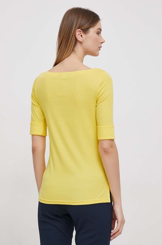 Îmbrăcăminte Lauren Ralph Lauren Tricou de damă cu bumbac 200654963 galben