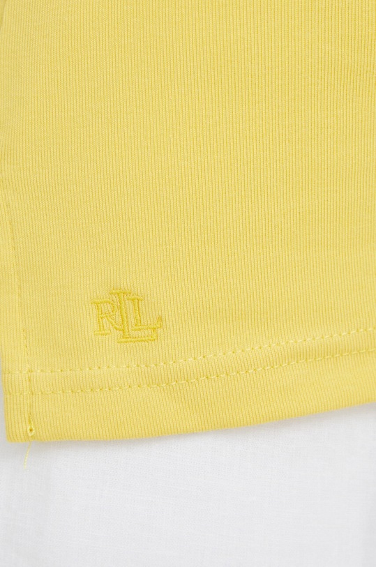 Lauren Ralph Lauren t-shirt γυναικείο με βαμβάκι 200654963 κίτρινο