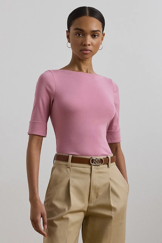 Футболка Lauren Ralph Lauren regular рожевий 200654963