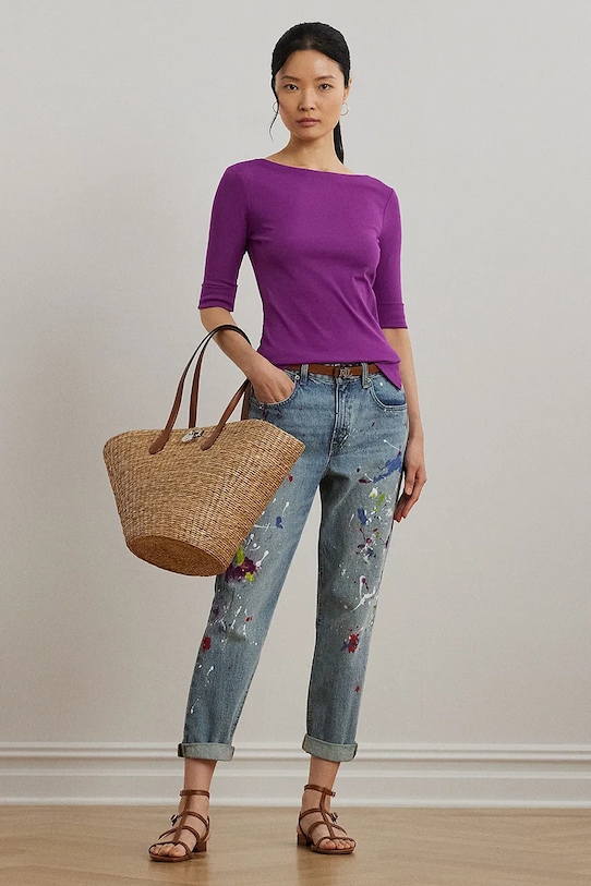 Lauren Ralph Lauren tricou violet 200654963