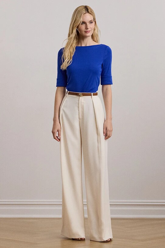 Одежда Футболка Lauren Ralph Lauren 200654963 голубой
