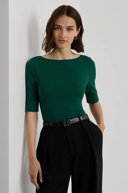Футболка Lauren Ralph Lauren regular зелений 200654963