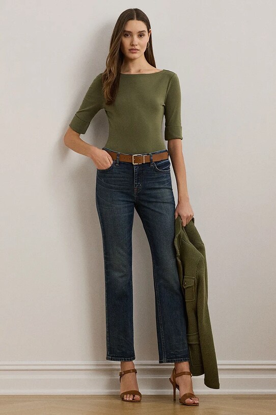 Oblečení Tričko Lauren Ralph Lauren 200654963 zelená