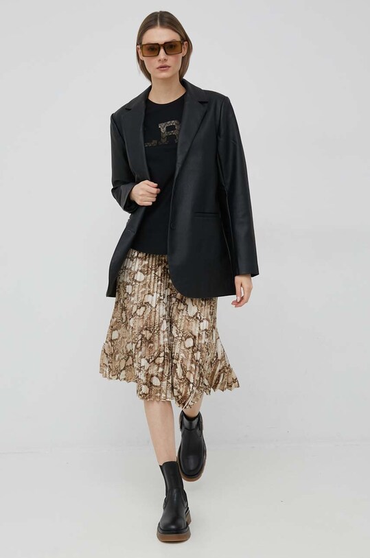 Хлопковая футболка Lauren Ralph Lauren 200889219 чёрный SS23