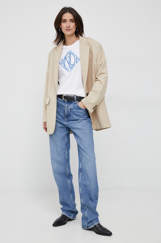 Lauren Ralph Lauren t-shirt 200898503 biały SS23