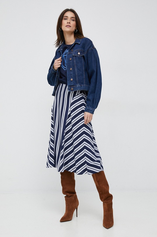 Lauren Ralph Lauren t-shirt 200898503 granatowy SS23