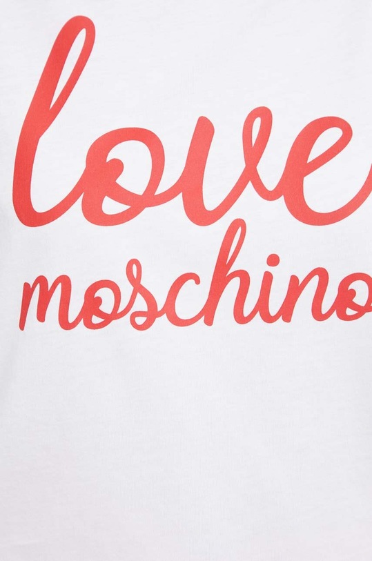 Bavlněné tričko Love Moschino W.4.F30.3P.M.4405 bílá