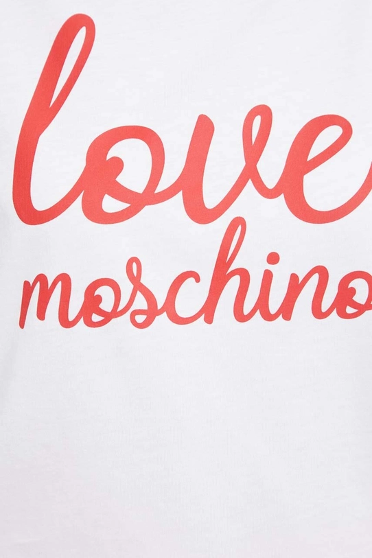 Pamučna majica Love Moschino W.4.F30.3P.M.4405 bijela