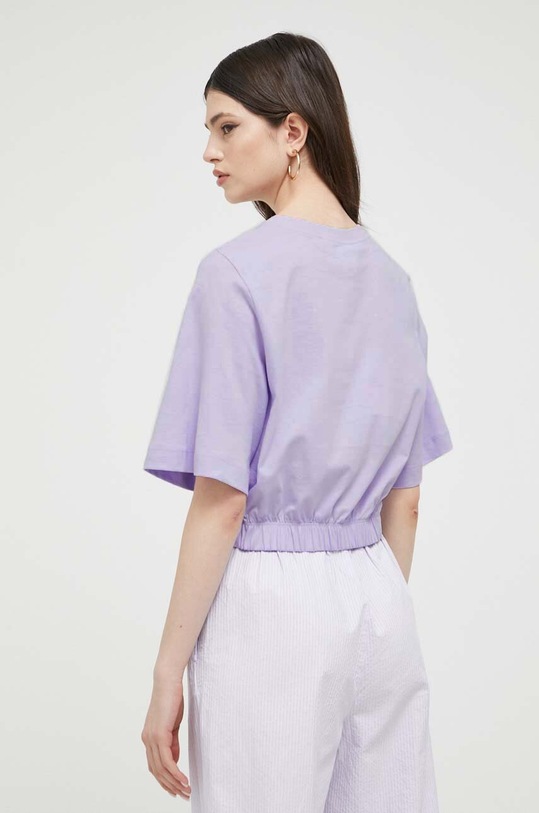 Îmbrăcăminte Love Moschino tricou din bumbac W.4.H97.01.M.3876 violet