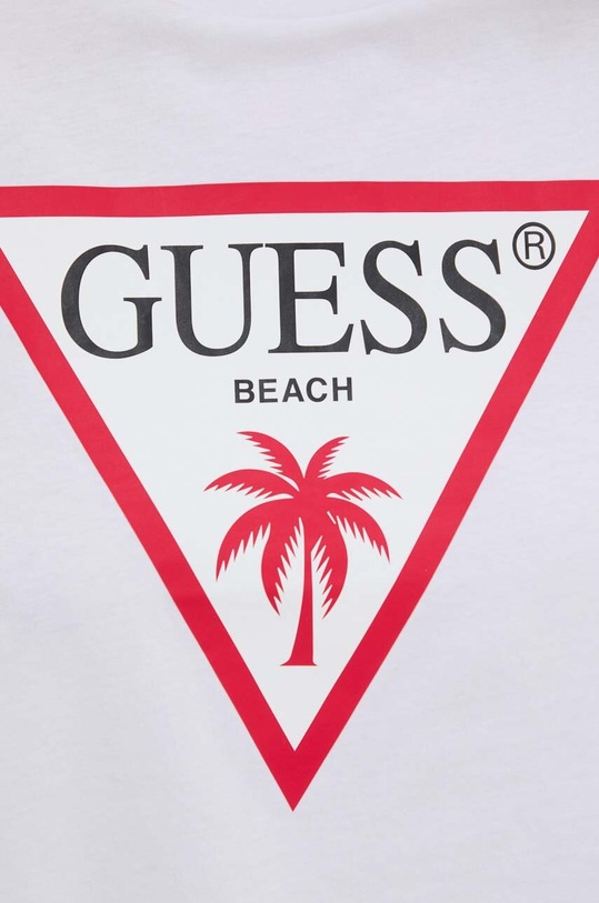 Pamučna majica Guess bijela E02I01.JA914