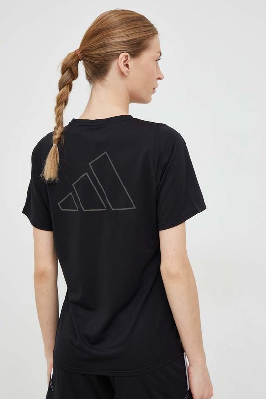 Odjeća Majica kratkih rukava za trčanje adidas Performance Run Icons H57742 crna