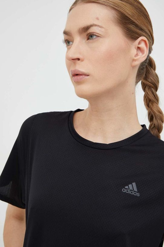 Majica kratkih rukava za trčanje adidas Performance Run Icons crna H57742