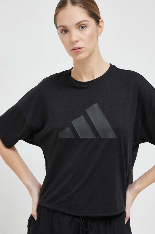 adidas Performance t-shirt treningowy Train Icons czarny HD8973