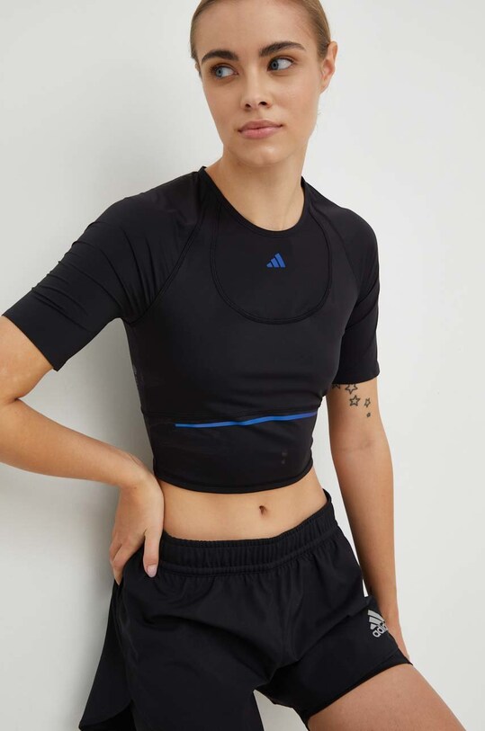 adidas Performance t-shirt treningowy HN5556 czarny SS23