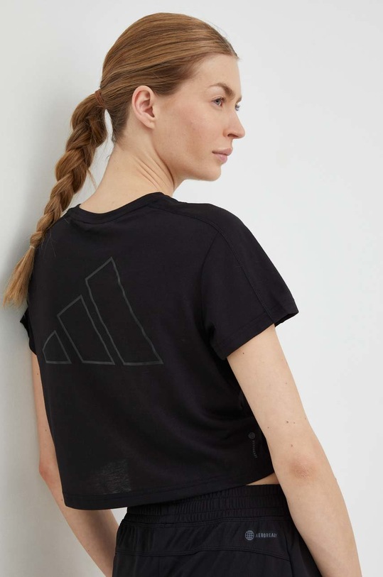 Тениска за трениране adidas Performance Training Essentials стандартна черен HR7789