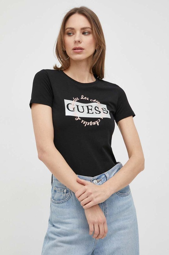 Guess t-shirt czarny W3GI38.J1314