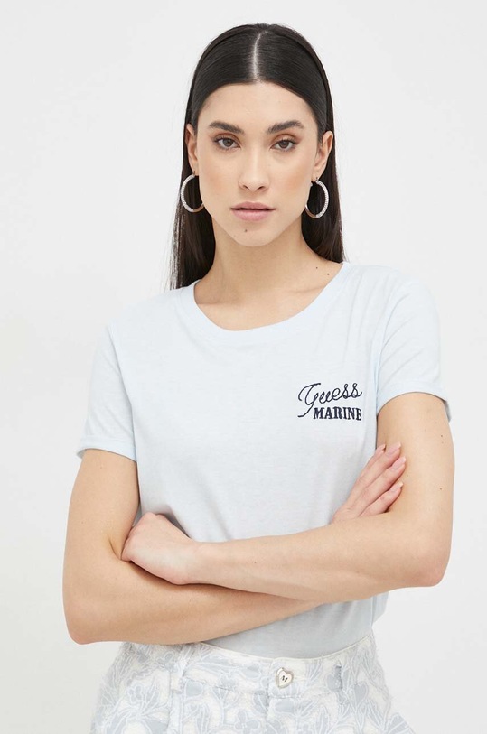 Guess t-shirt niebieski W3GI37.K46D1