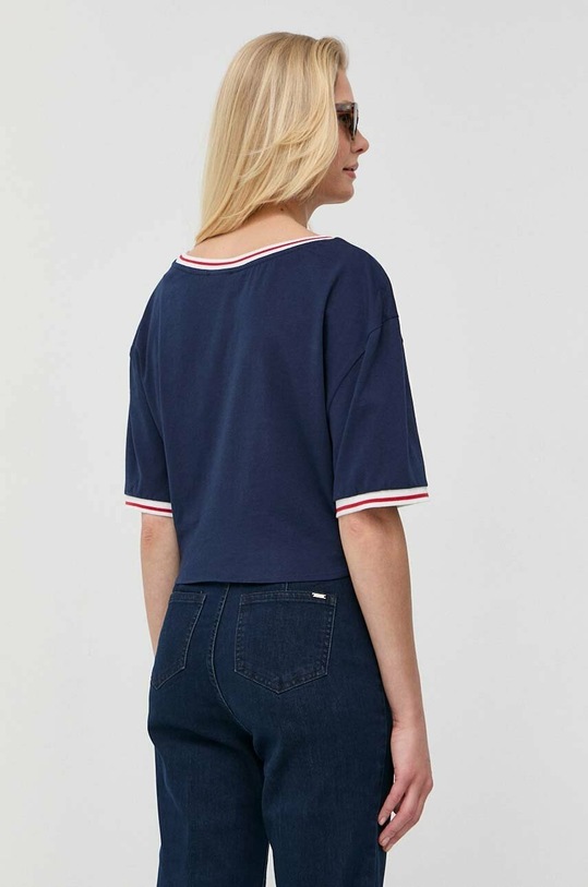 Odzież Guess t-shirt bawełniany W3GI19.JA914 granatowy
