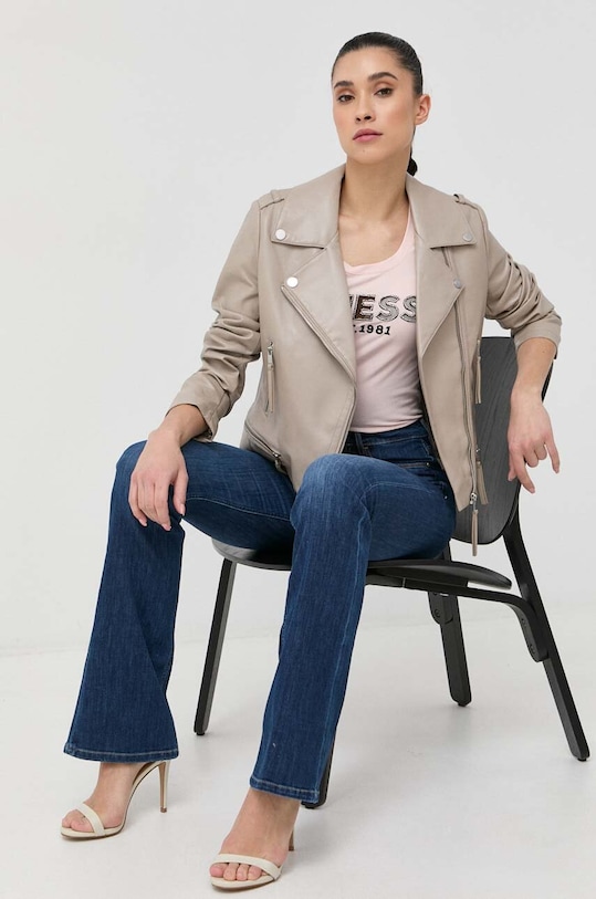 Guess t-shirt W3GI35.J1300 różowy SS23