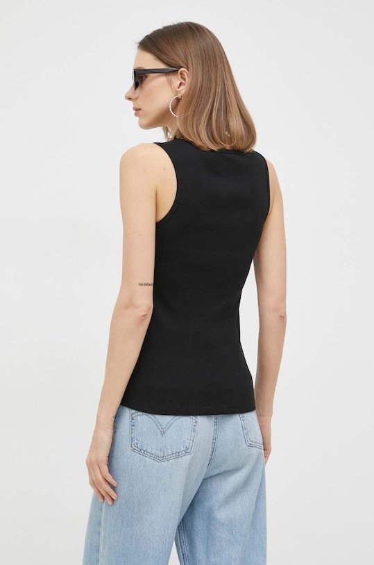 Odzież Guess top bawełniany W3GP43.K9I51 czarny