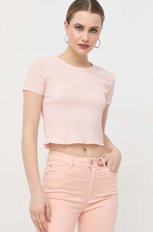 Tričko Guess SMOKED ružová W3GP34.KBQI0