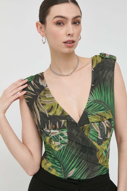 Guess body wzorzyste zielony W3GP39.KBBF0