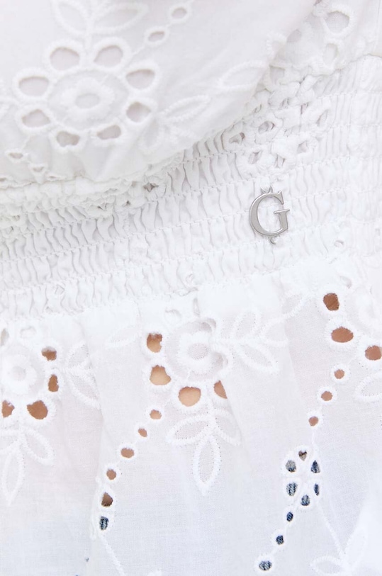 Guess bluzka bawełniana W3GH89.WFG40 biały