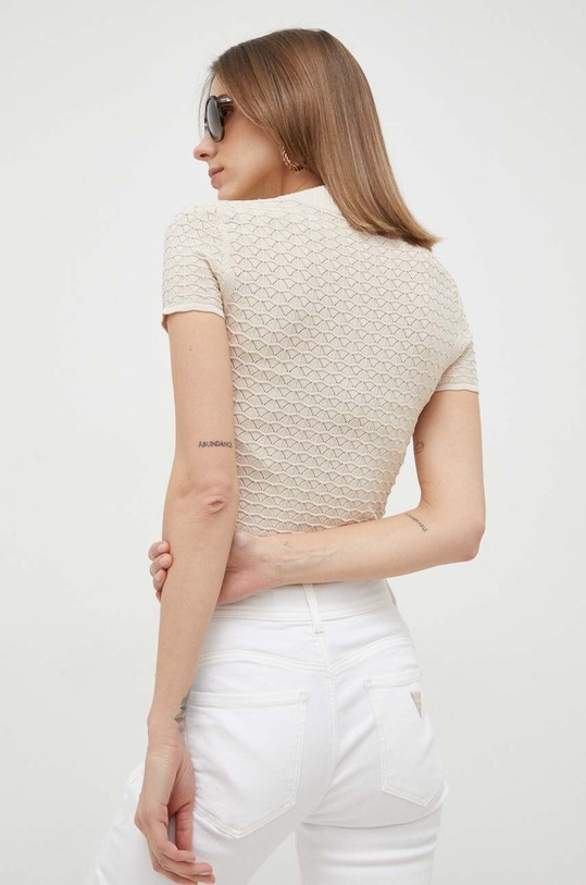 Odzież Guess t-shirt W3GR40.Z2U00 beżowy