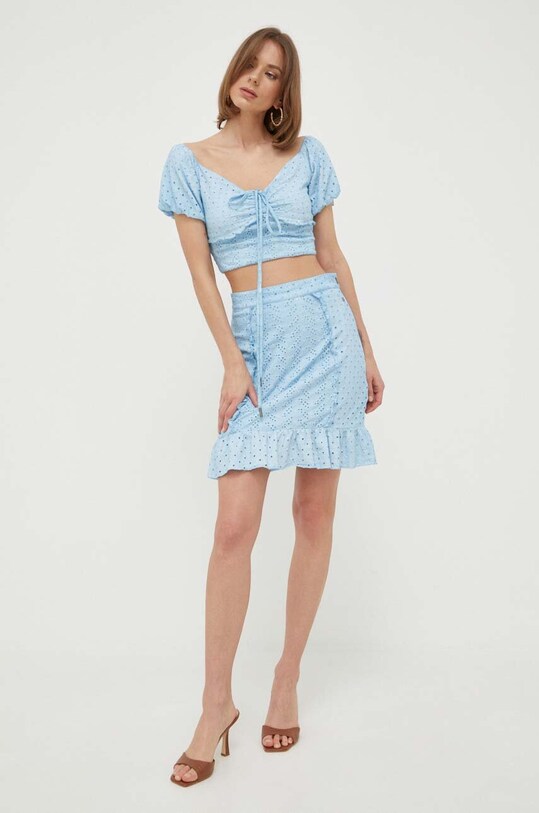 Guess bluzka W3GP16.KALQ0 niebieski SS23