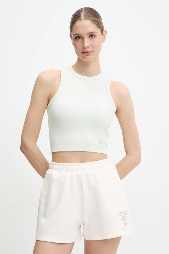 Топ Guess slim зелений V3GP19.K8RT2