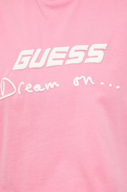 Guess top bawełniany V3GP11.K8FQ4 różowy