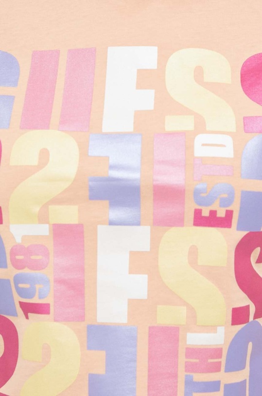 Bavlněné tričko Guess V3GI08.I3Z14 oranžová