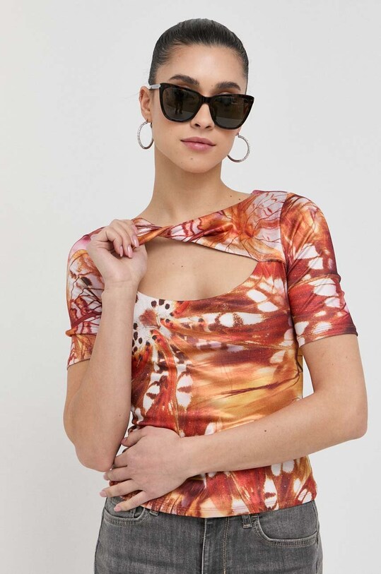 Футболка Guess помаранчевий W3GP10.KBEM0