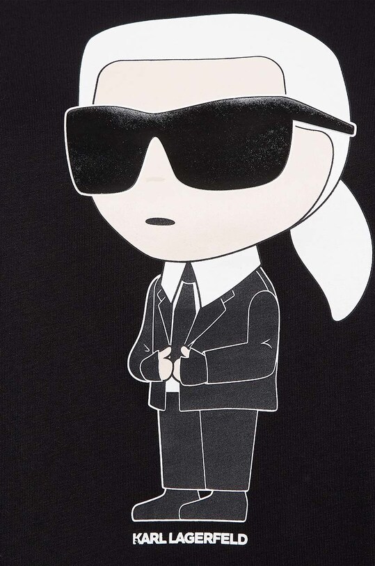 Хлопковая футболка Karl Lagerfeld 230W1700 чёрный AA00
