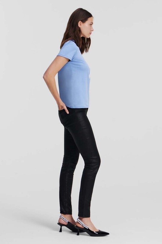 Karl Lagerfeld tricou din bumbac albastru 230W1703