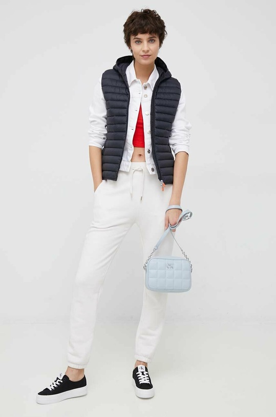 Памучен топ Calvin Klein червен KW0KW02092.PPYX