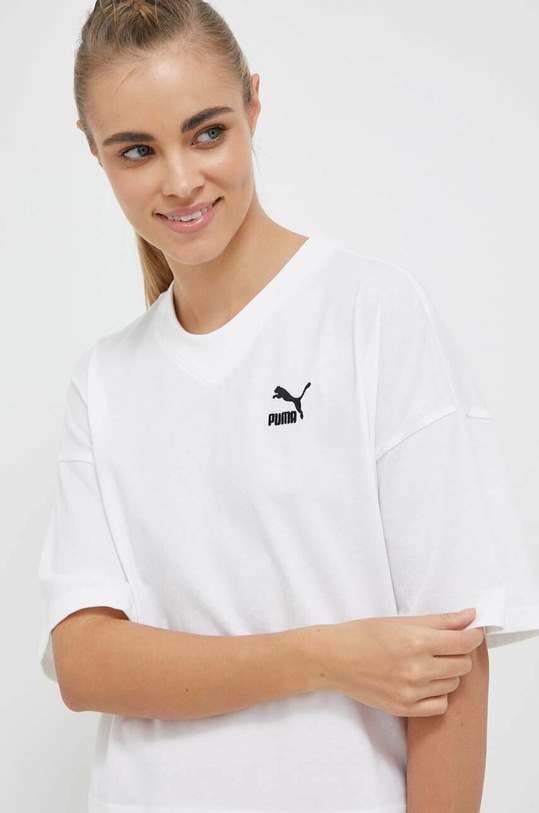 Puma tricou din bumbac bej 538052