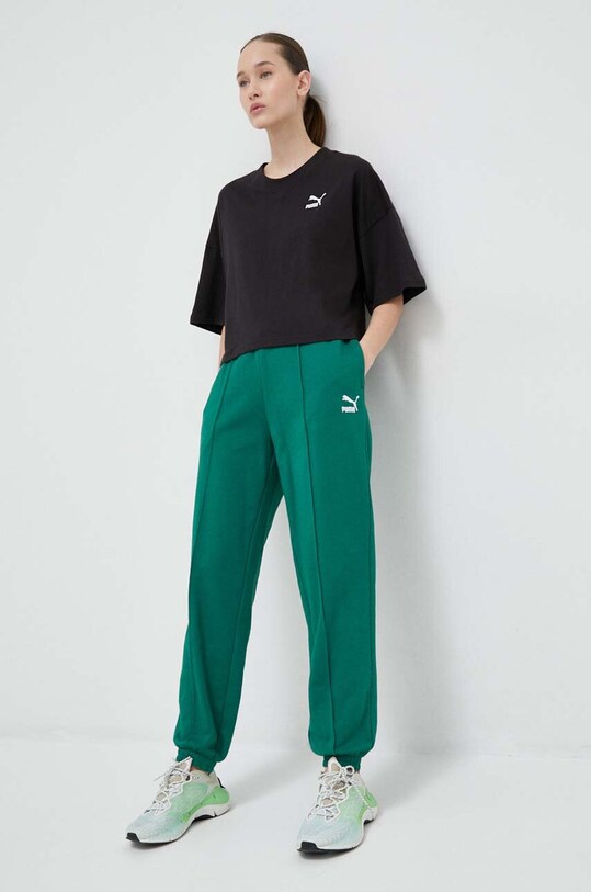 Хлопковая футболка Puma 538052 чёрный SS23