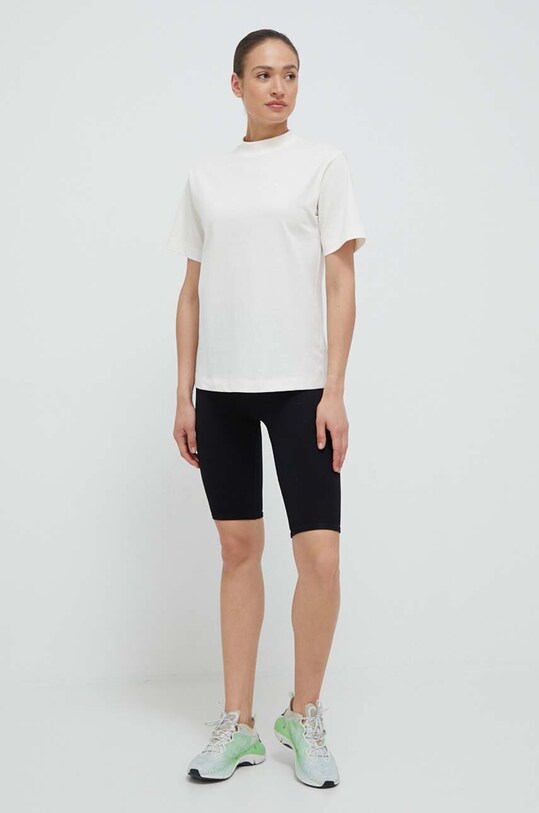 Puma tricou din bumbac 537977 bej SS23
