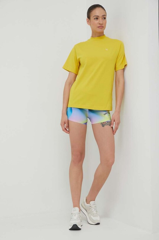 Бавовняна футболка Puma 537977 жовтий SS23