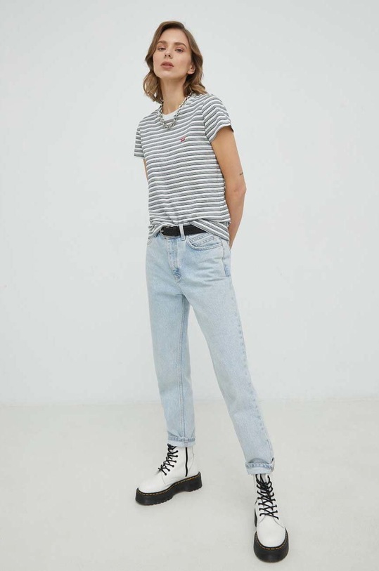 Levi's t-shirt bawełniany 39185.0202 niebieski SS23