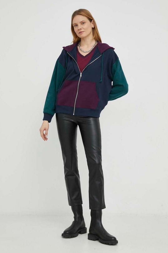 Bombažna kratka majica Levi's 85341.0040 bordo SS23