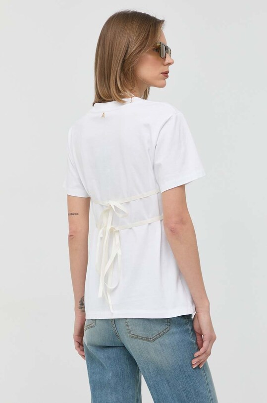Twinset t-shirt bawełniany biały 231AP2301