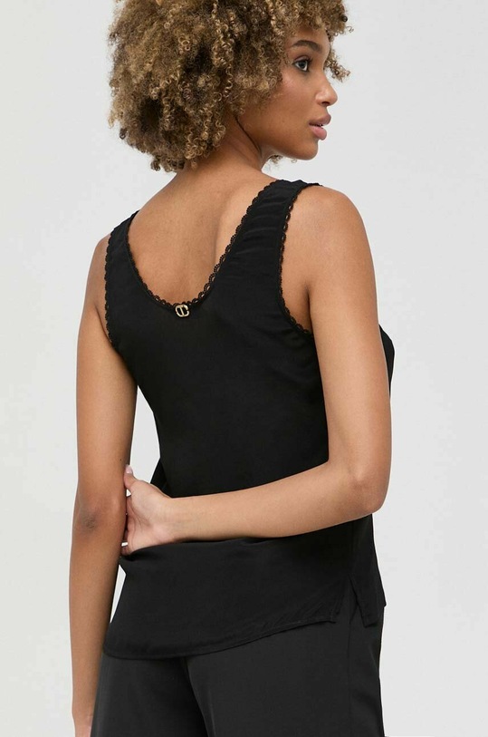 Oblečení Halenka s příměsí hedvábí Twinset 231TP2453 černá