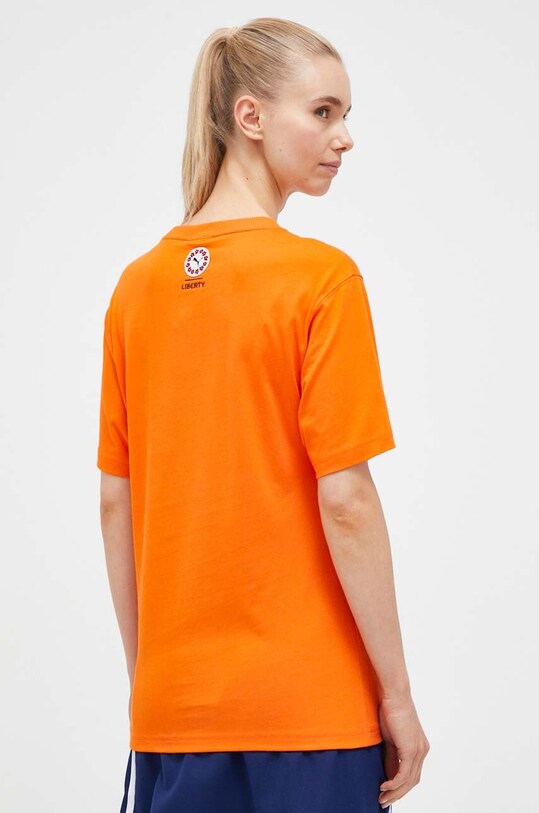 Odzież Puma t-shirt bawełniany X LIBERTY 539829 pomarańczowy